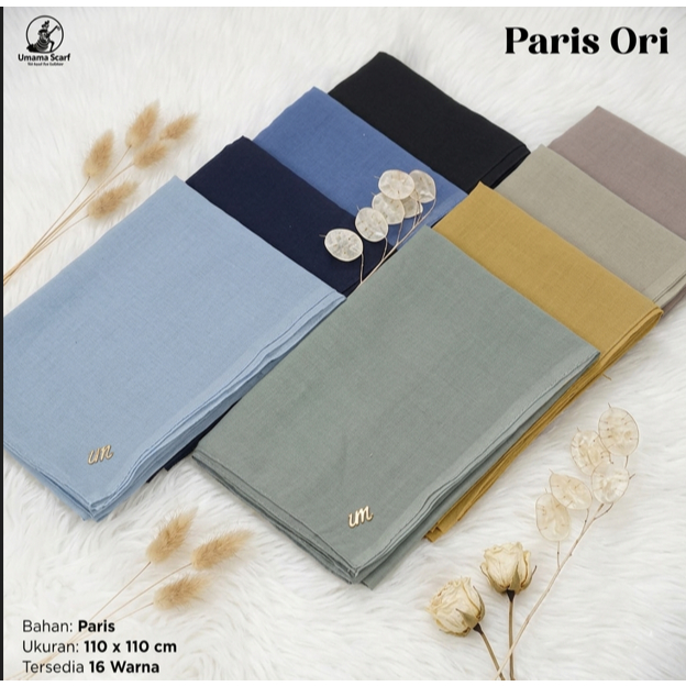 Hijab Paris Premium Umama /  Hijab Segiempat Umama Hijab Paris Jadul Logo