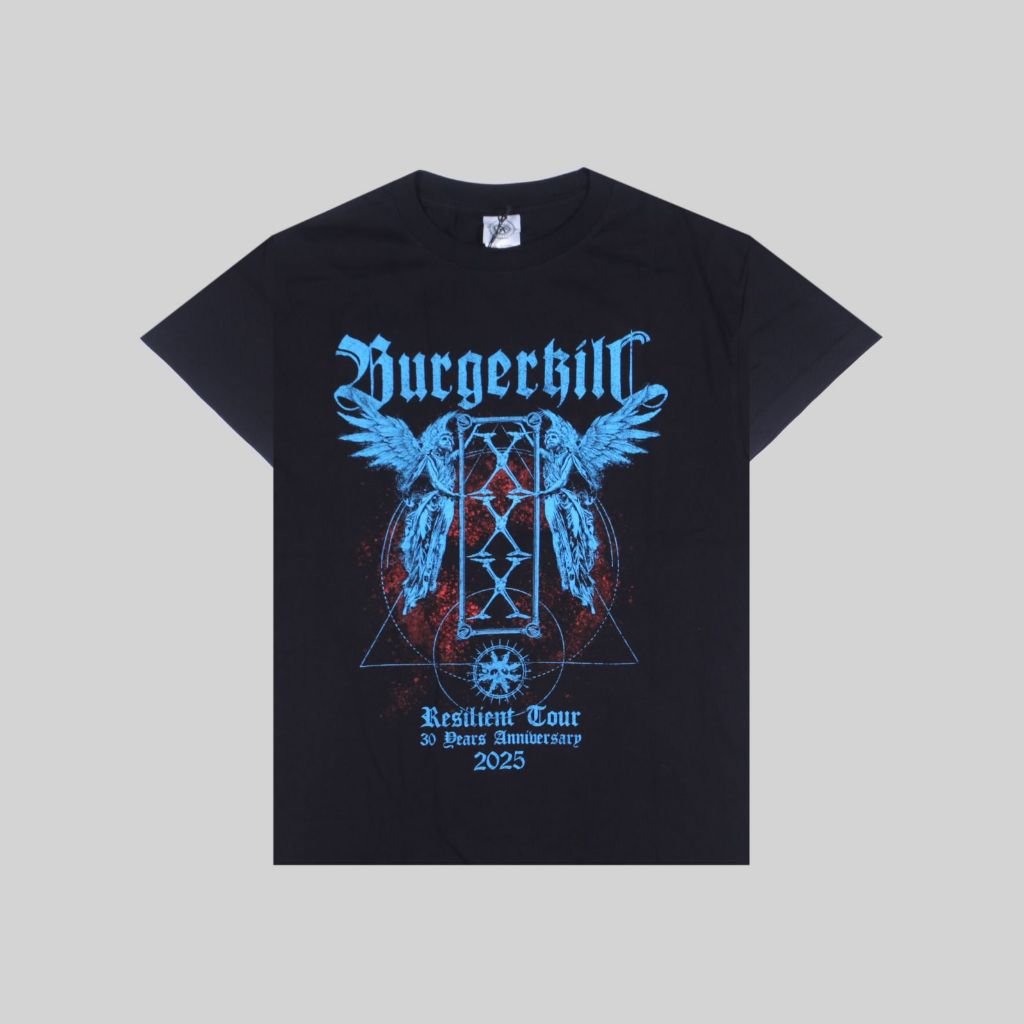 Tshirt BURGERKILL - RESILIENT TOUR - Kaos Band Reguler Original Merchandise