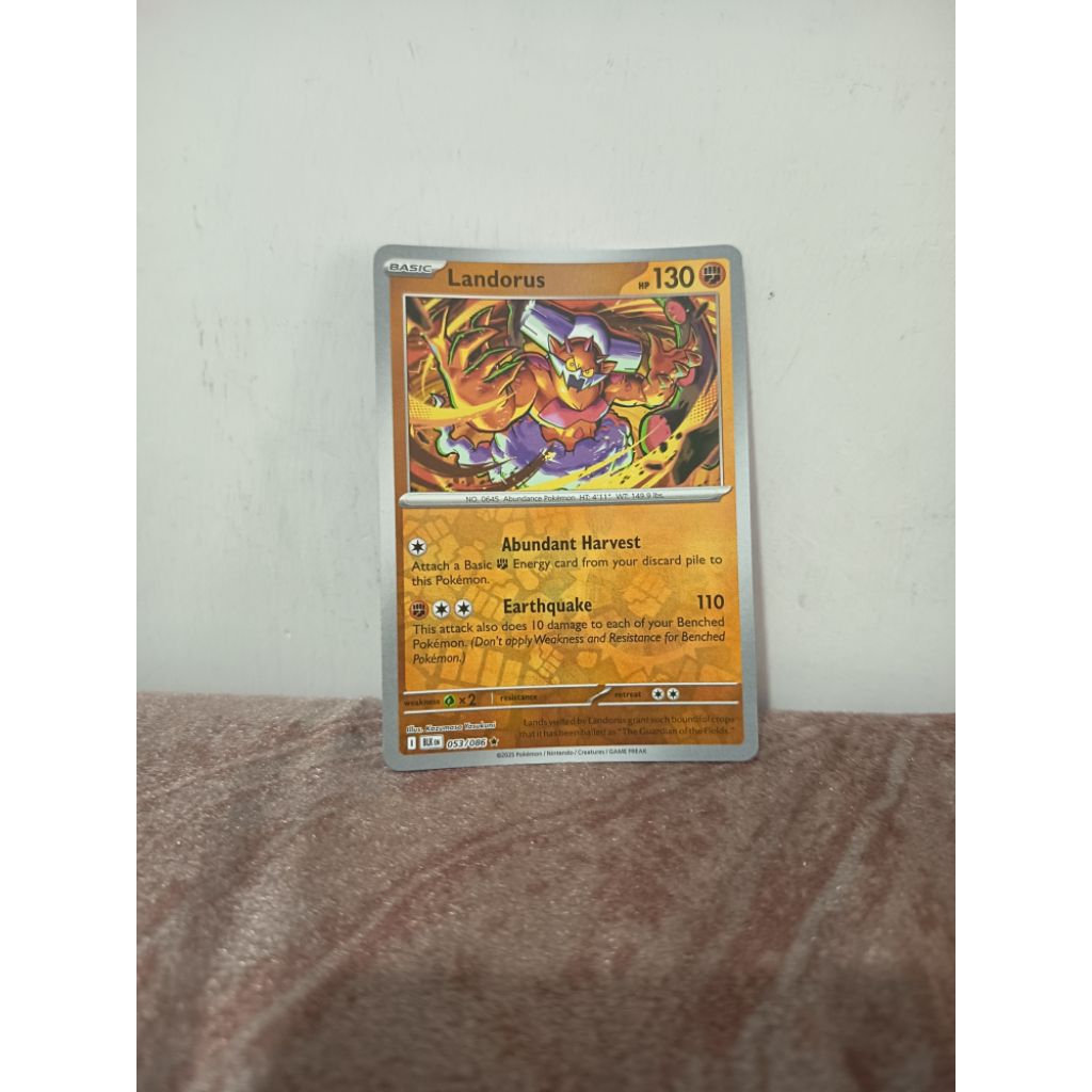 kartu pokemon original holo reverse (Landorus)
