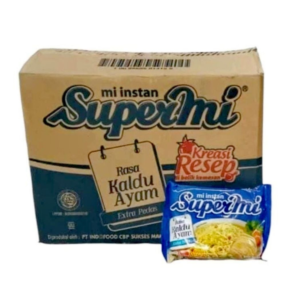Supermi Mi Instan Rasa Kaldu Ayam 1 karton