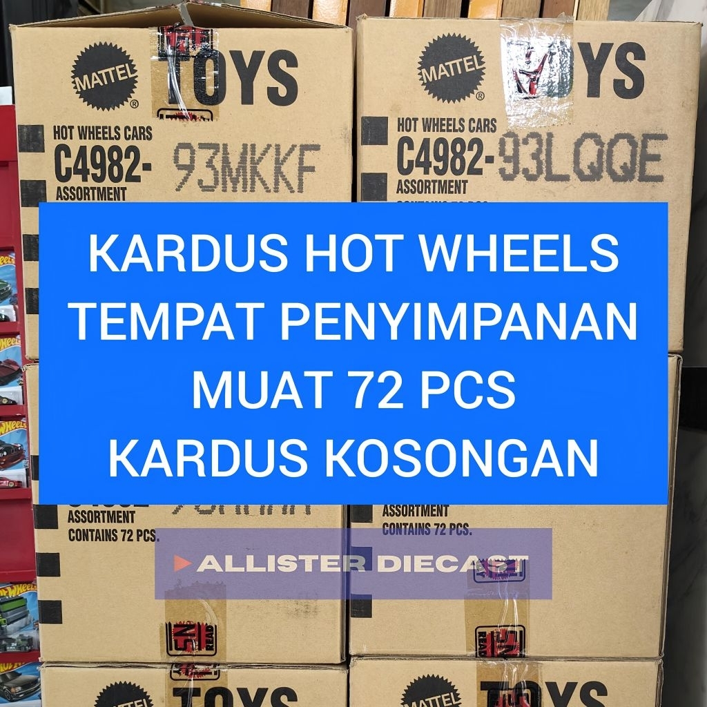 DUS KOSONG Kotak Penyimapan Hot Wheels Muat 72 Pcs Dus Hot Wheels Kardus Hotwheels Segel Kardus Hot 