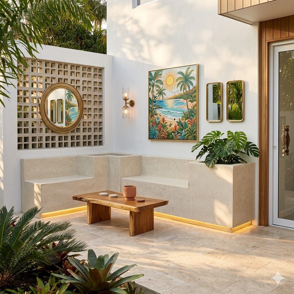 bangku panjang teraso outdoor | bangku taman terrazzo