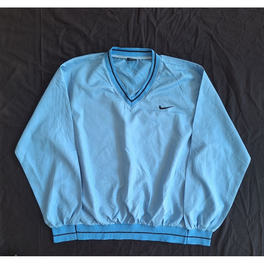 Nike Vintage Y2K Vneck jacket Men's blue