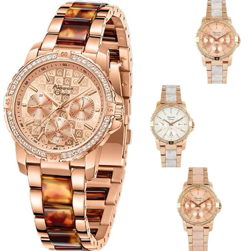 Alexandre Christie AC6141 BF Jam Tangan Wanita Original RANTAI AC 6141BF