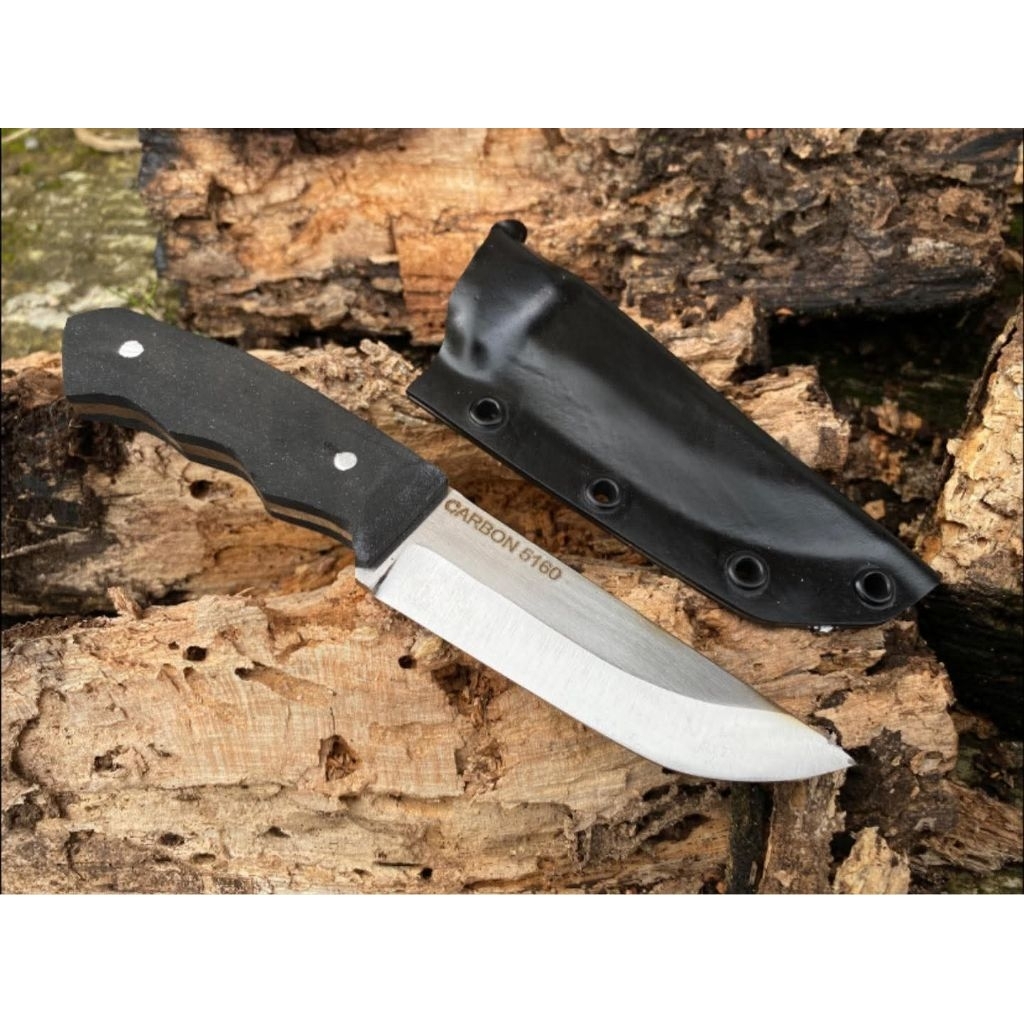 Pisau Camping / Bushcraft Knife Carbon Steel (sup9)