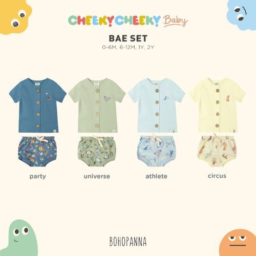 Bohopanna Bae Set / Setelan Bayi / Baju Bayi Set