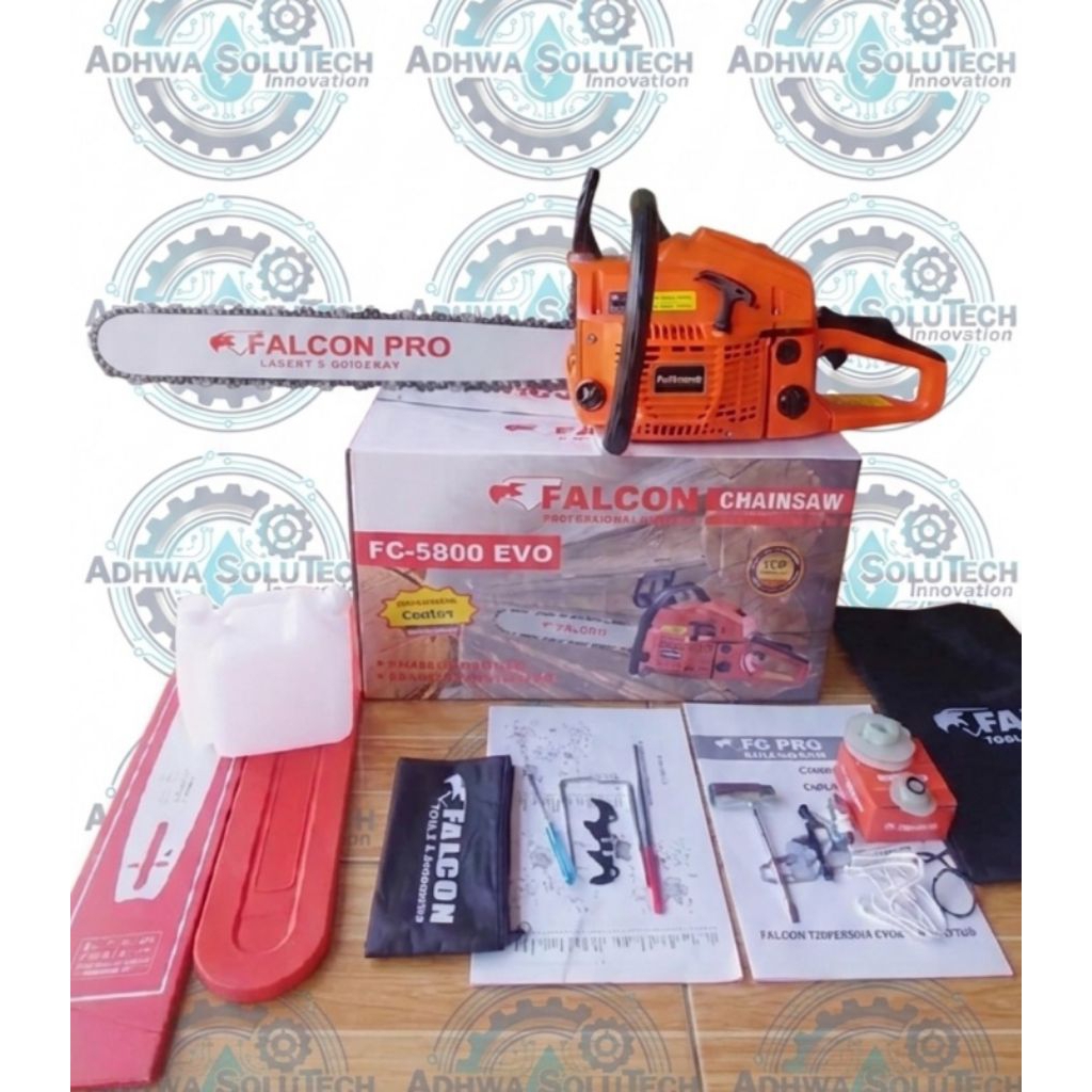 Gergaji Mesin Falcon FC-5800 EVO Chainsaw (Seri EVO 5800M)