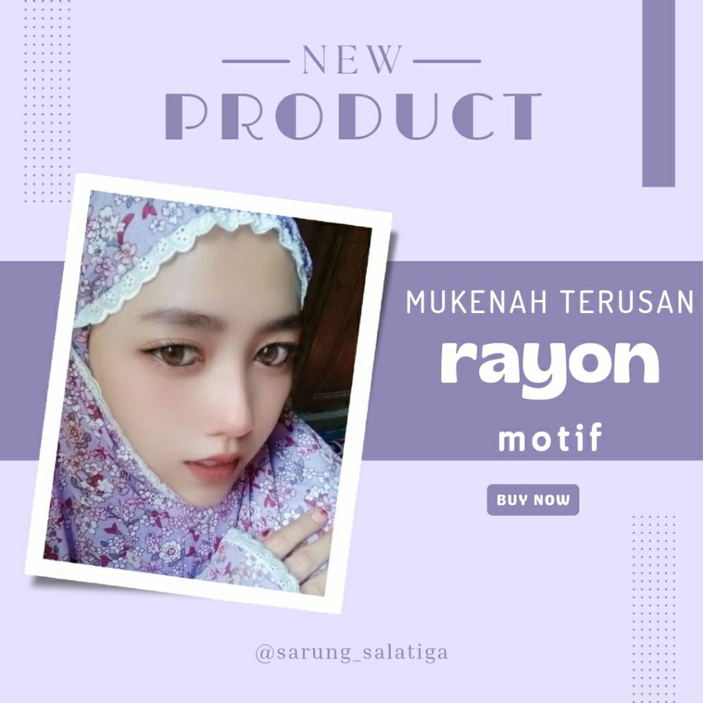Mukenah Terusan Rayon