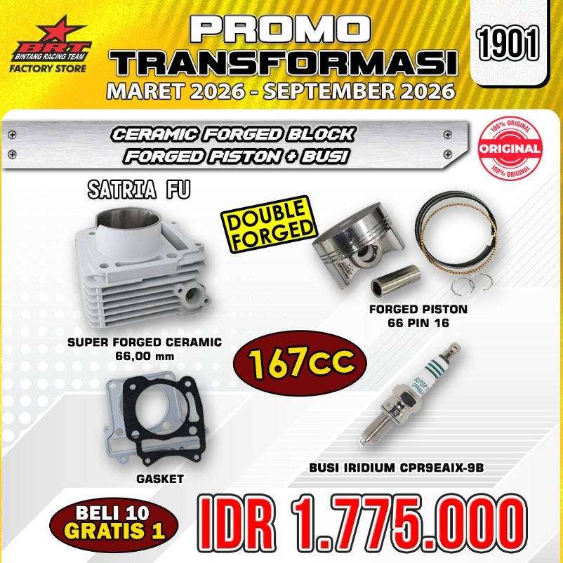 PAKET BLOK CERAMIC SATRIA FU 66 MM