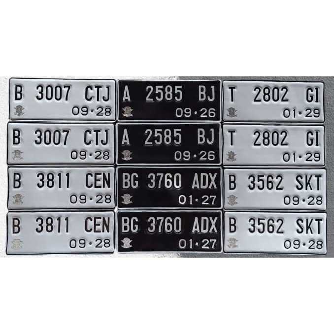 PLAT NOMOR MOTOR FONT STANDAR DAN FONT BARU