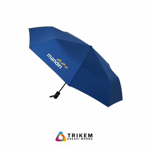 READY STOCK Payung Lipat Otomatis Bank Mandiri Souvenir Bank Kantor Elegan Premium
