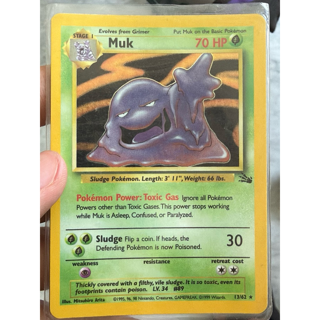 Muk Kartu Pokemon vintage