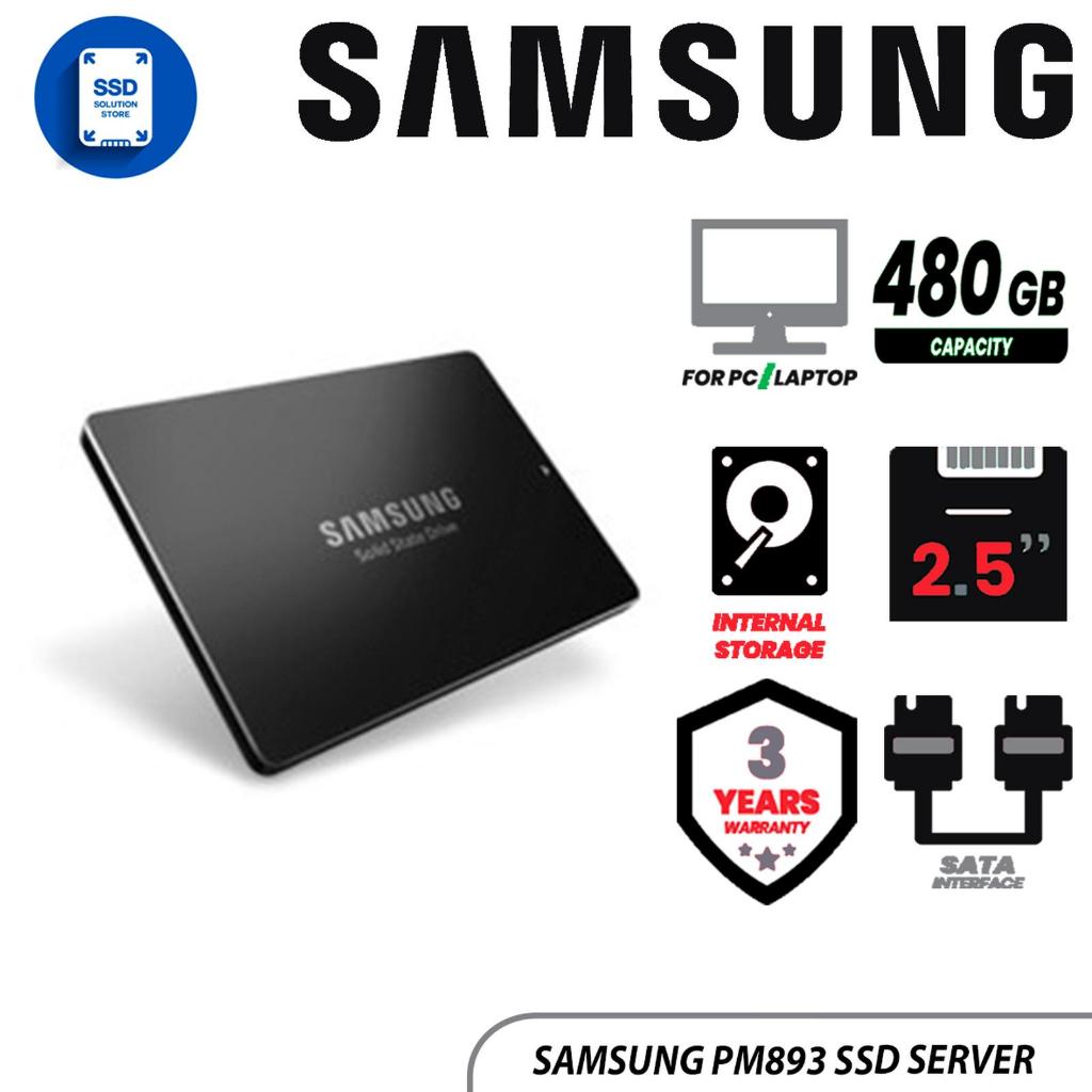 Samsung PM893 480GB - SSD Server - SATA 2.5" - Garansi 3 Tahun