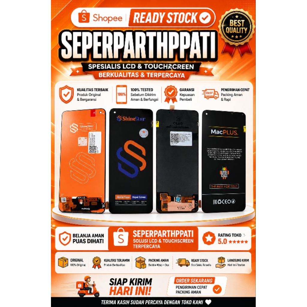 LCD TOUCHSCREEN OPPO RENO 6Z 5G/RENO 7Z 5G/RENO 8Z 5G ORIGINAL FULLSET