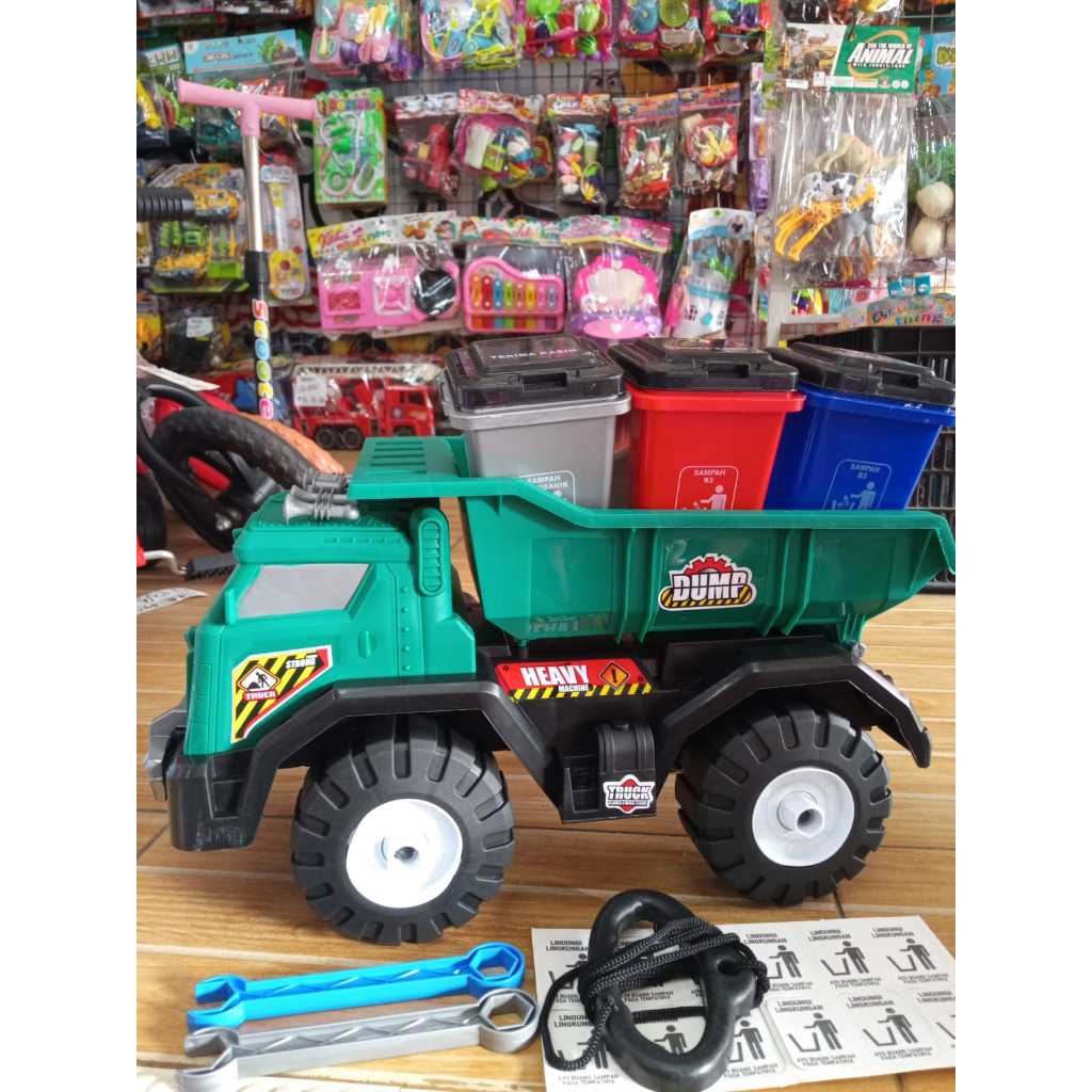 mainan anak truk sampah jumbo set ak70