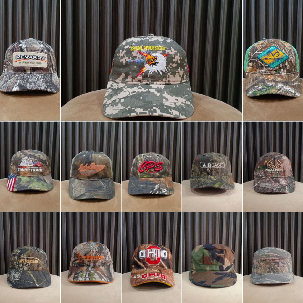 Topi Loreng Realtree Camo Outdoor Fishing US Army