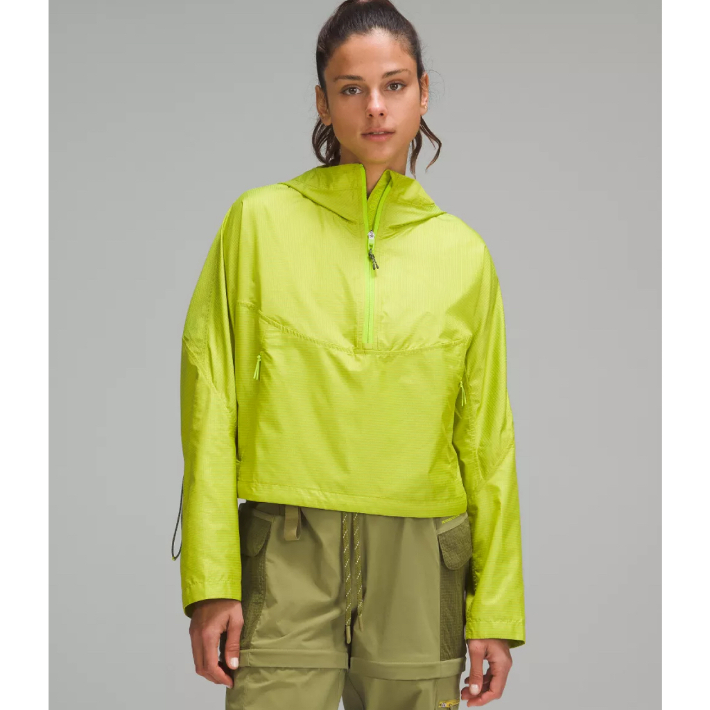 Jaket anorak lululemon cinch back half zip hiking pullover Jacket Windbreaker Big Size