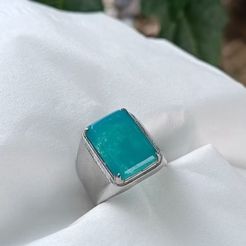 cincin batu bacan doko majiko biru cristal original stone