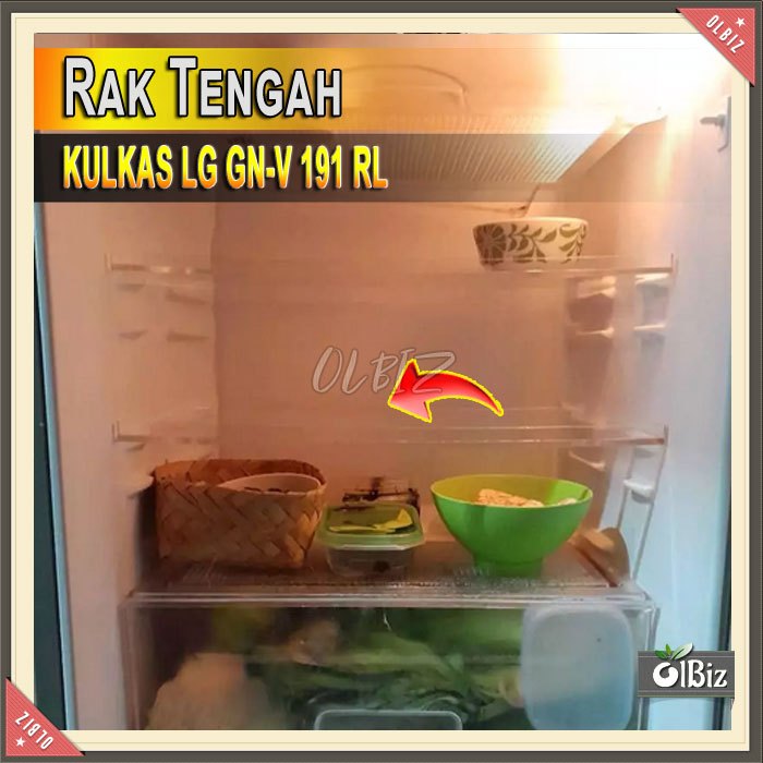 Rak Kulkas Akrilik - Rak Kulkas Tengah LG GN-V 19 RL Satu Pintu - Rak Kulkas 1 Pintu