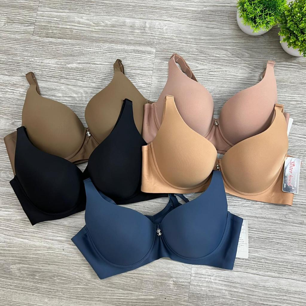 Bra Seamless Plus Size Sisterhood S892 - Cup C/D, Kawat, Busa Tipis, Kait 3, Import Bangkok