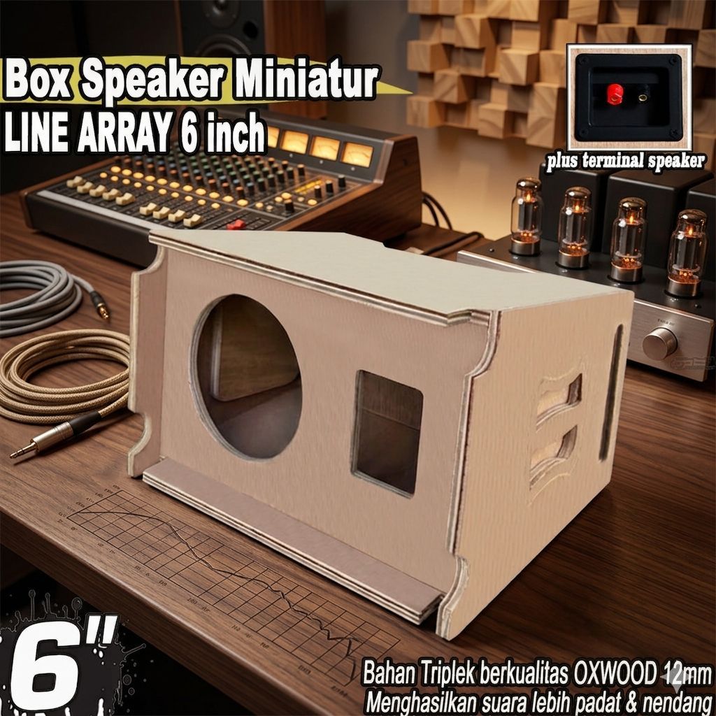 Box Speaker Miniatur LINE ARRAY 6 Inch