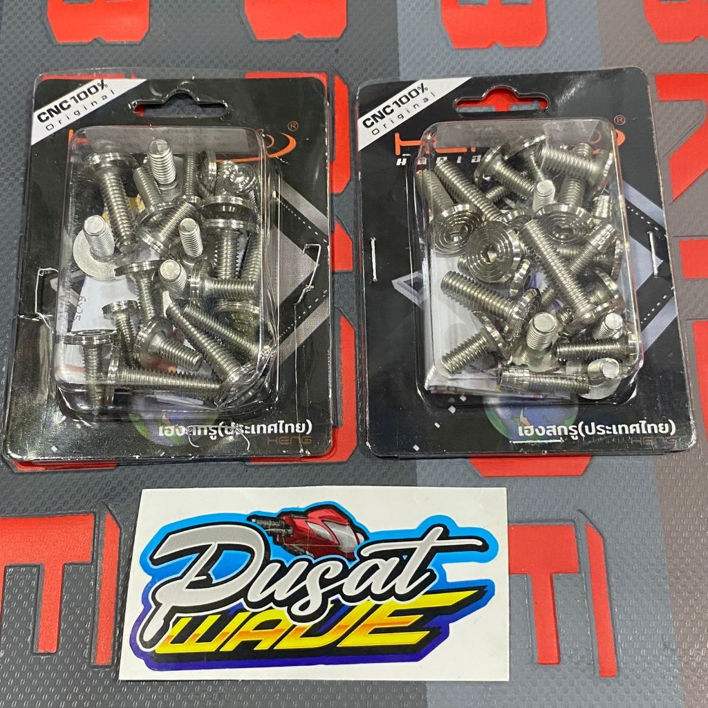 Baut Cover Body Stainless Supra125/Kharisma 125 Heng Original Made In Thailand