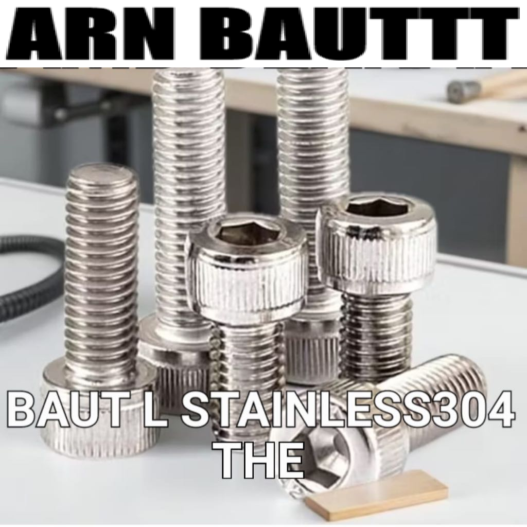 BAUT L STAINLESS304 THE KUNCI L5..( M6X10-120mm )