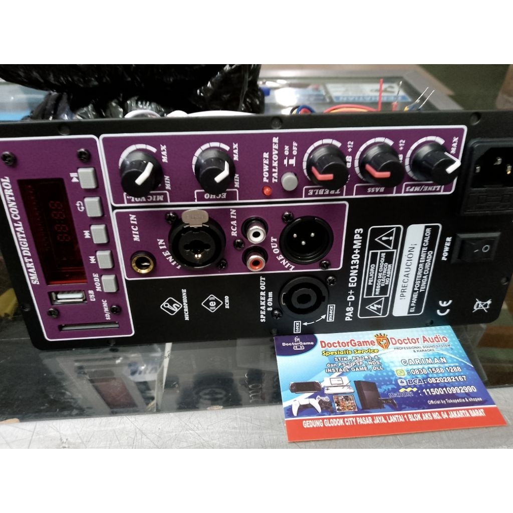 Mesin Speaker Aktif / Power Kit Aktif 500 Watt Original 8-D + USB BT