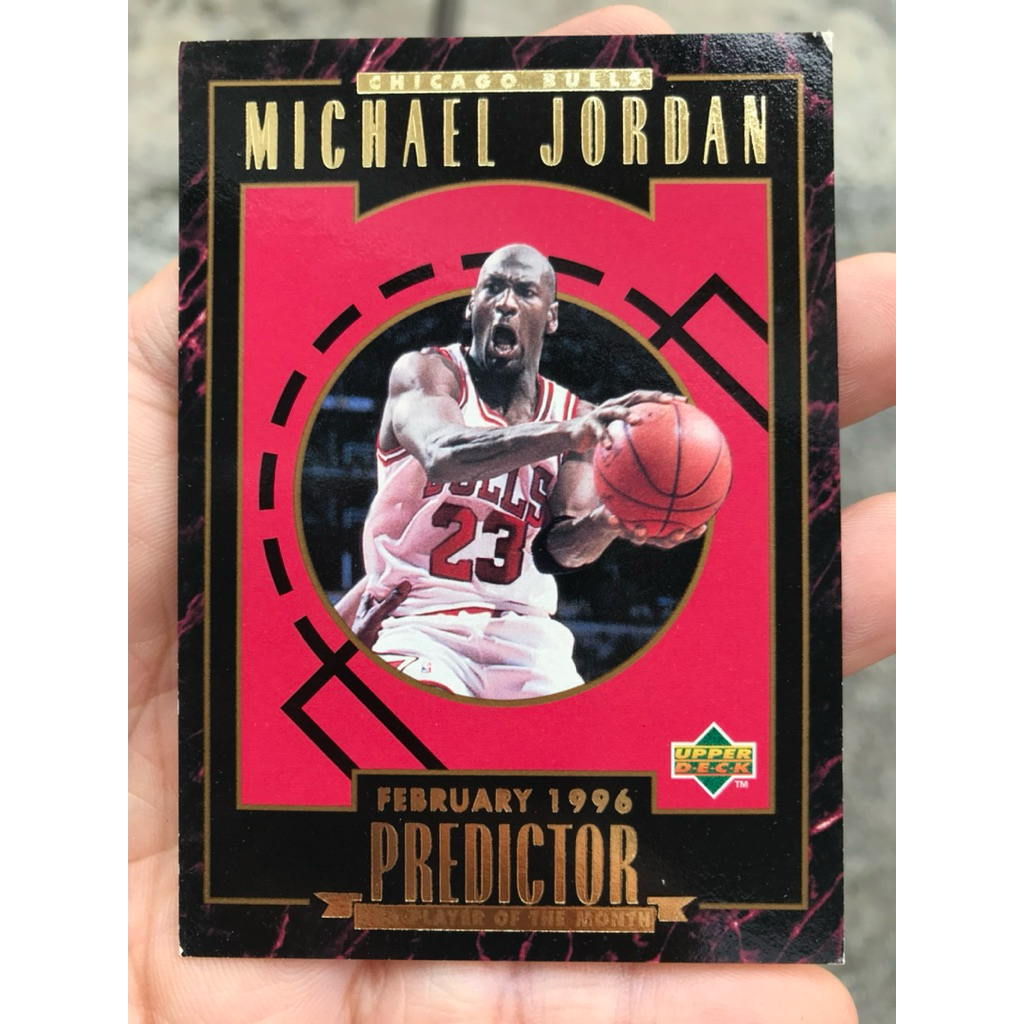 MICHAEL JORDAN PREDICTOR CARD NBA BASKETBALL UPPER DECK TAHUN 1995