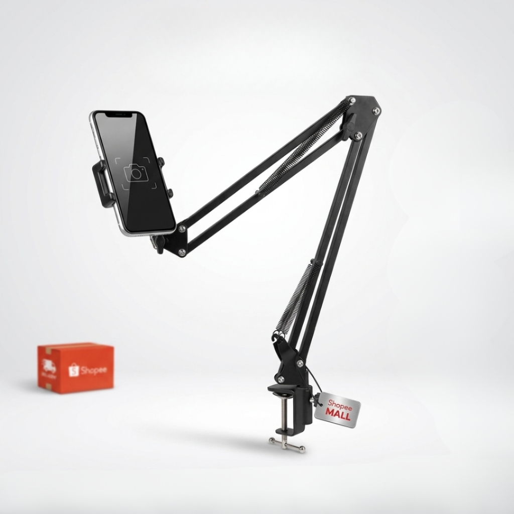 Stand Holder Untuk Tablet, Ipad,HP Model Boom Arm Table Lazypod Lazypad Stand Unboxing