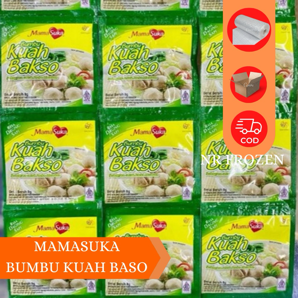 MAMASUKA BUMBU KUAH BAKSO 8G x 12PC N1896