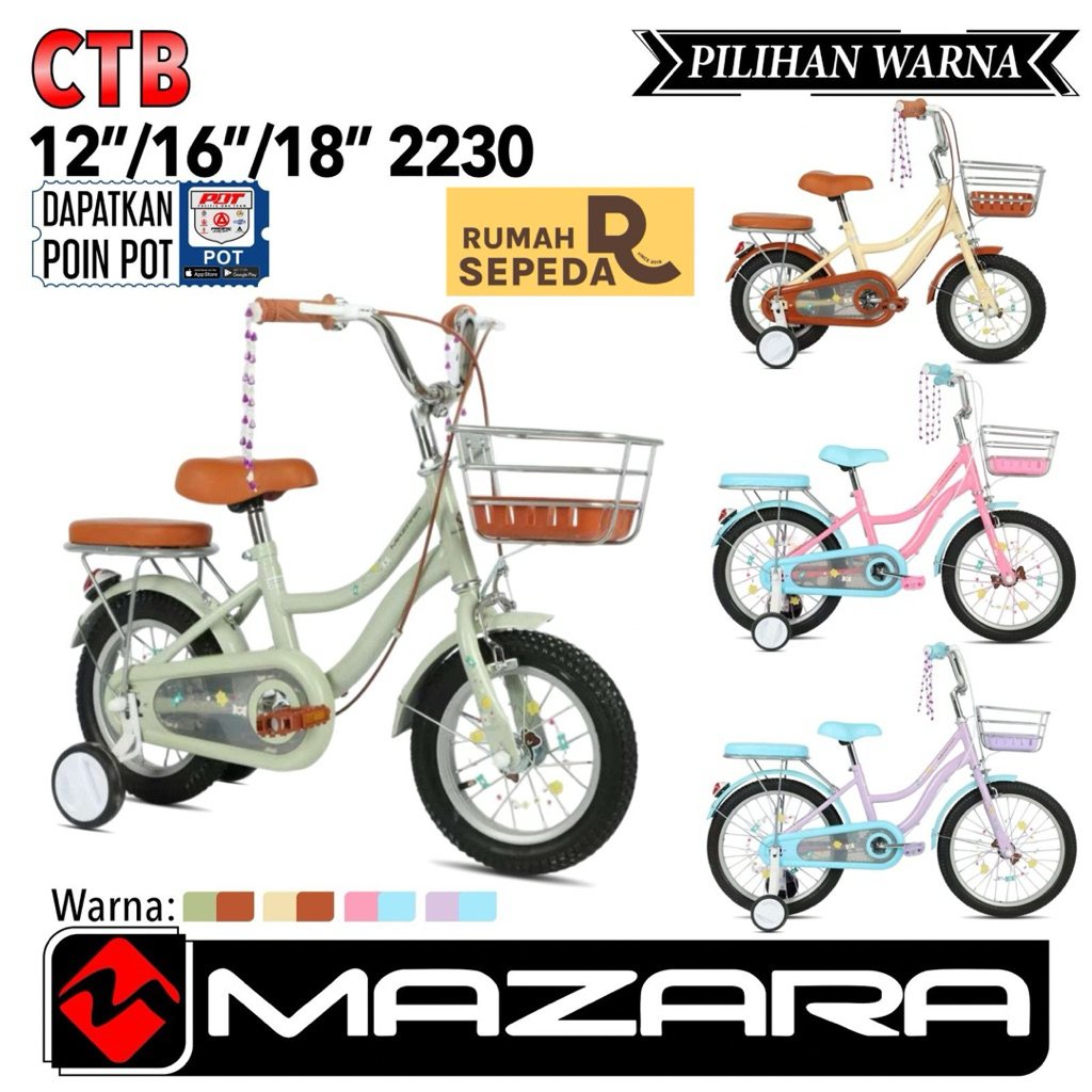 Rumah Sepeda Bdg Sepeda Anak Mazara City Bike 2230