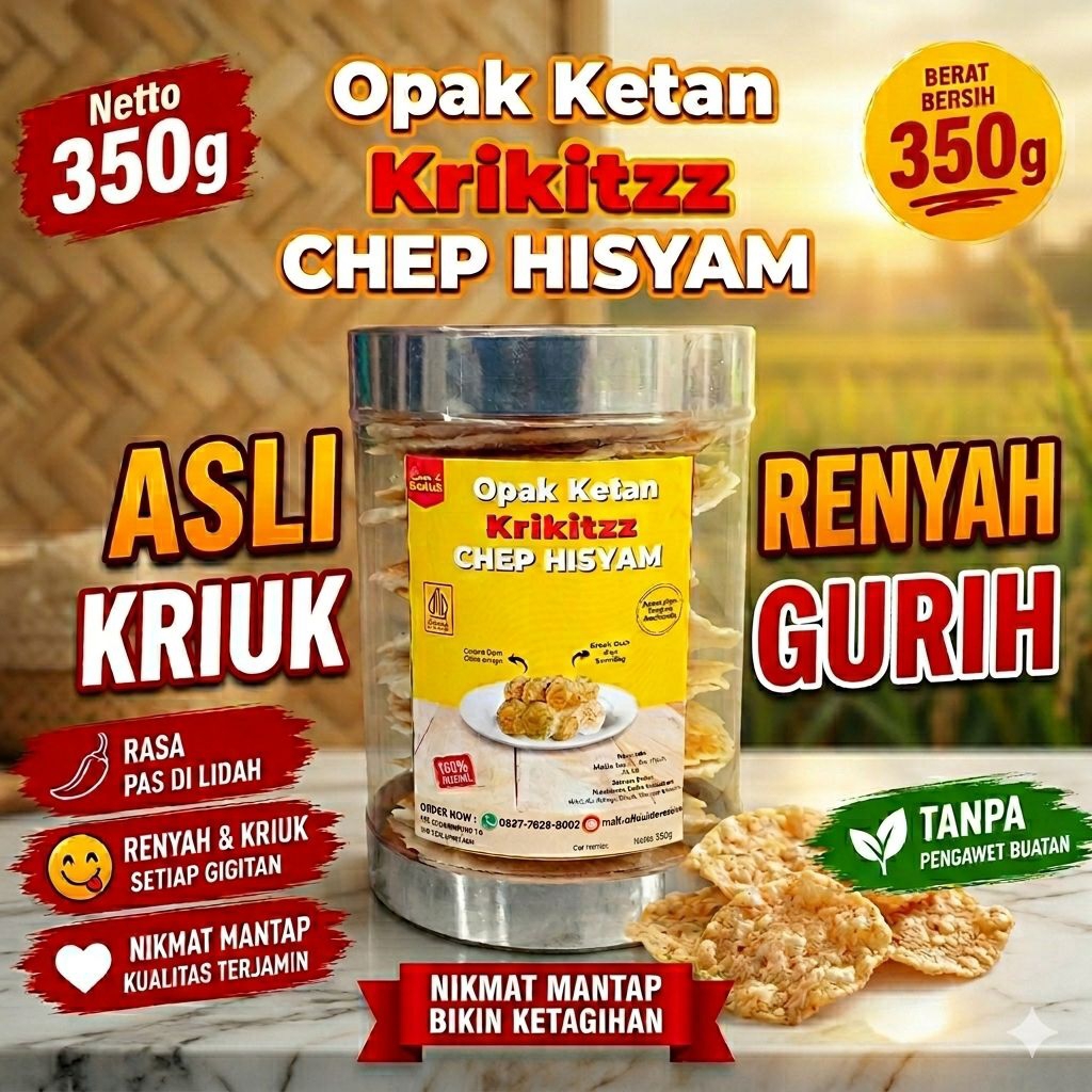 Opak Ketan Krikitz Chep Hisyam Premium Khas Karawang