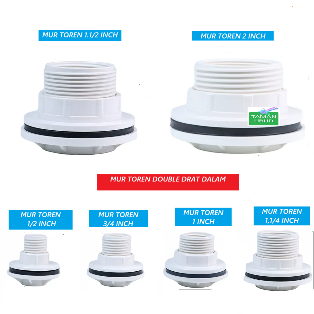 MUR TOREN DOUBLE DRAT DALAM /  RING TANGKI , TANDON PVC