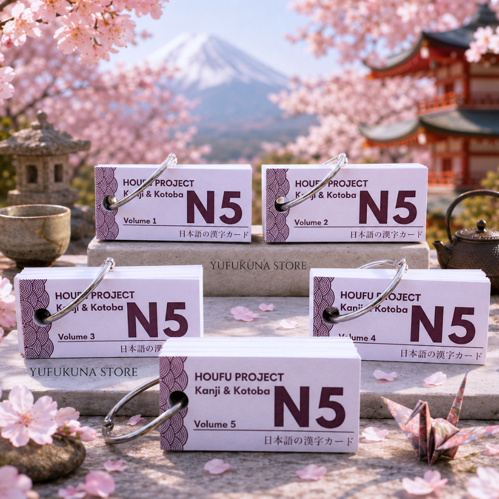 (410 Kanji) Flash Card Kanji & Kotoba N5