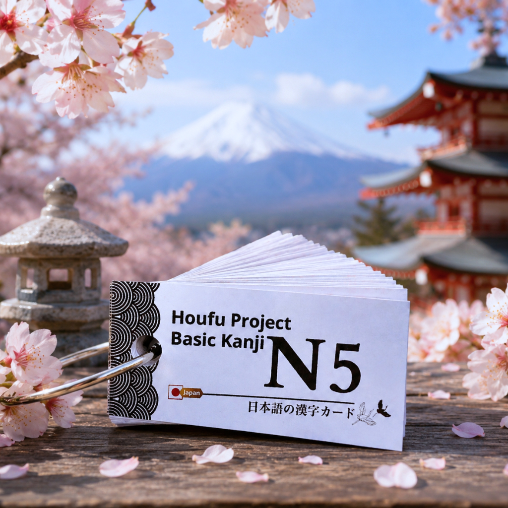 (110 kanji) FLASH CARD BASIC KANJI N5