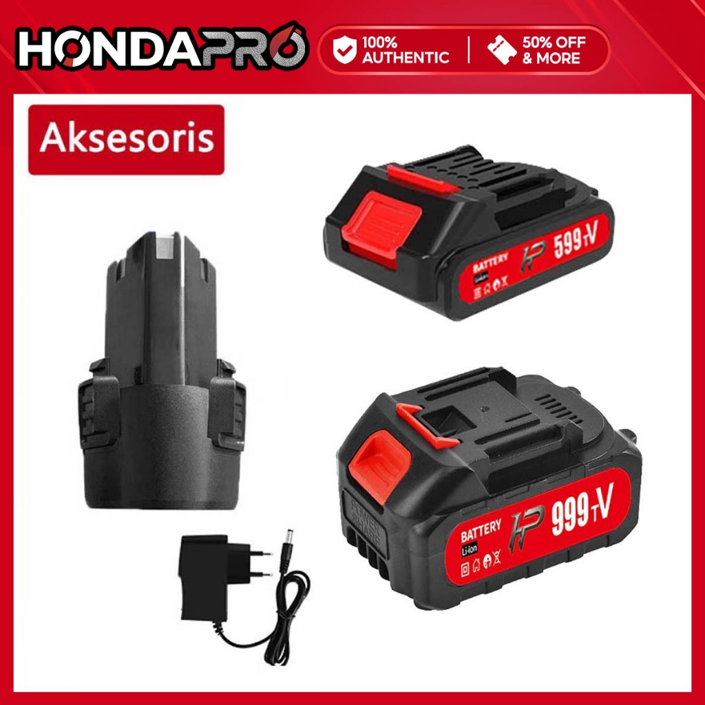 HONDAPRO 98V/599V/999V Bor Baterai Lithium Alat Cuci Motor Baterai Impact Baterai Battery