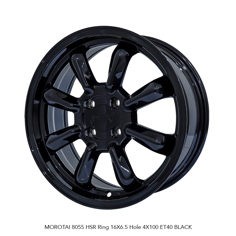 VELG MOBIL R16 HSR MOROTAI 8055 HSR R16X6,5 H4X100 ET40 BLACK (SUPER SALE) 4 PCS VELG