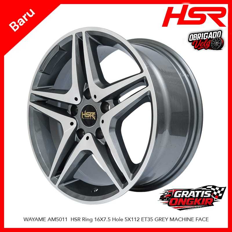 VELG MOBIL MOTIF BINTANG WAYAME AM5011 HSR R16X75 H5X112 ET35 GMF PELEK MERCY RING 16
