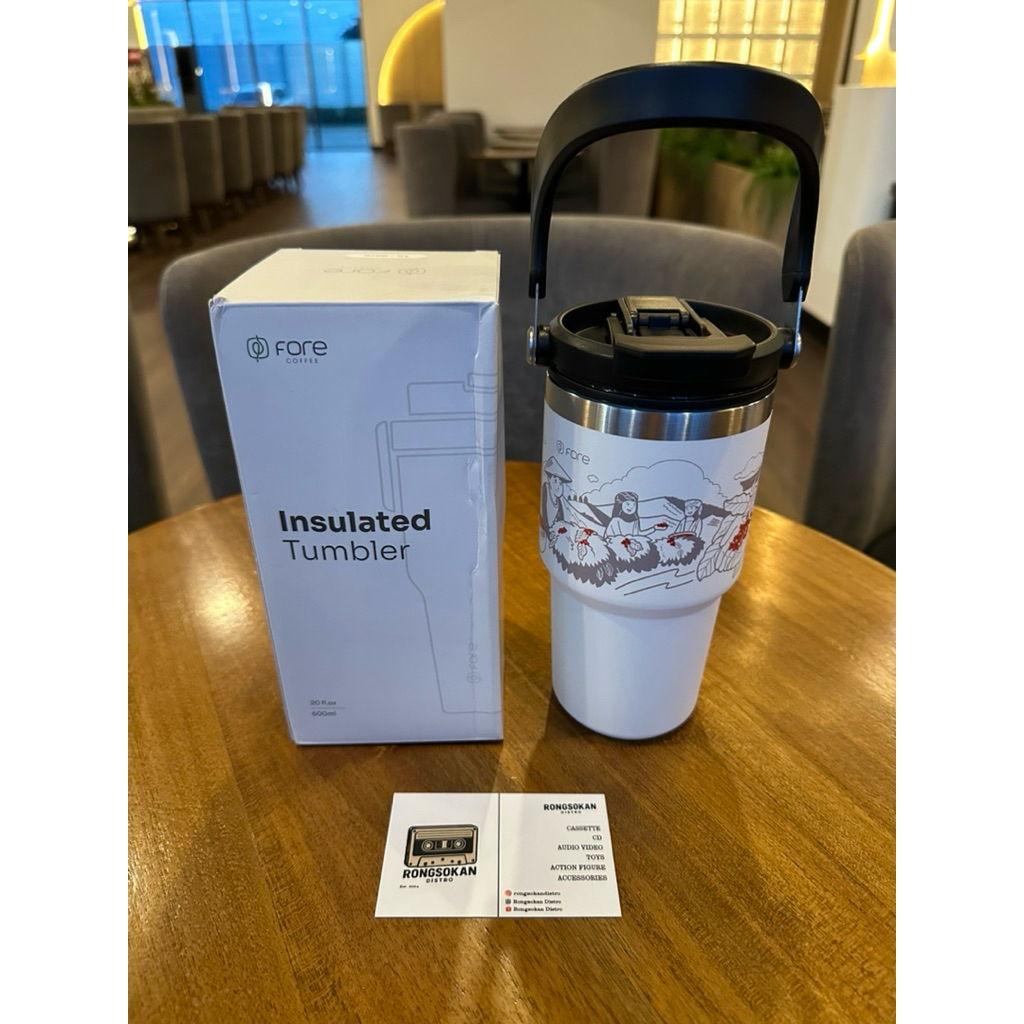 The Origin Insulated Tumbler FORE COFFEE (WHITE)