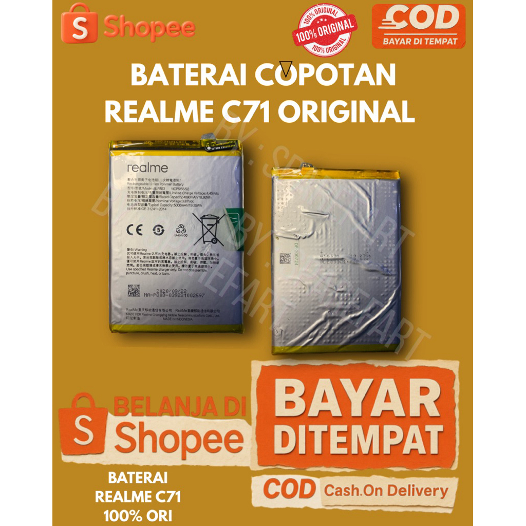 JUAL BATERAI COPOTAN REALME 71 BLP803 |100% ORIGINAL|