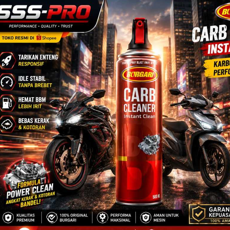 CARBU CLEANER KARBU KLINER 500ML BURGARI PEMBERSIH CARBURATOR CLEANER INJECTION BURGARI 500ML
