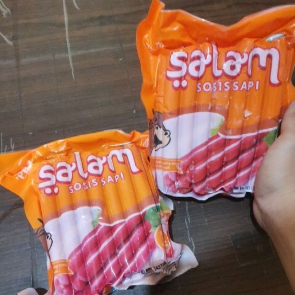 sosis salam merah sapi
