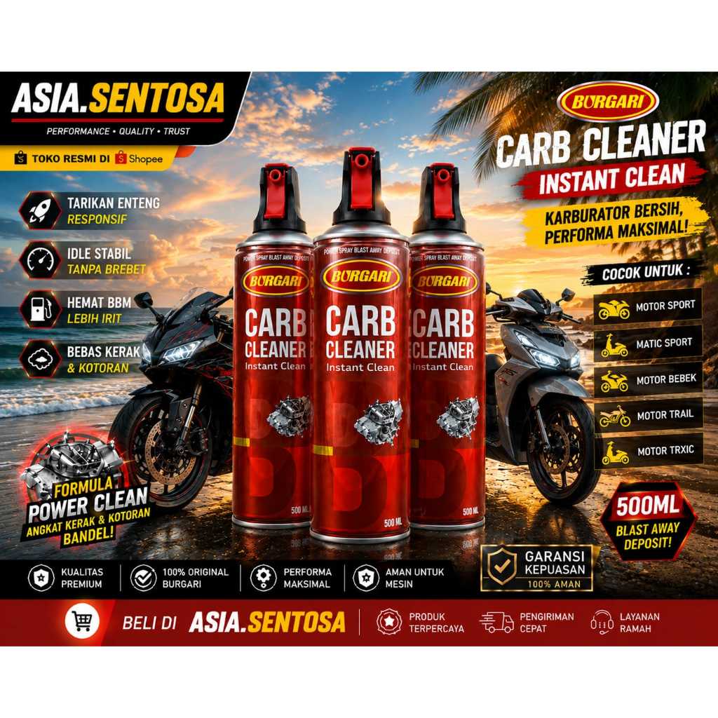 CARBU CLEANER KARBU KLINER 500ML BURGARI PEMBERSIH CARBURATOR CLEANER INJECTION BURGARI 500ML
