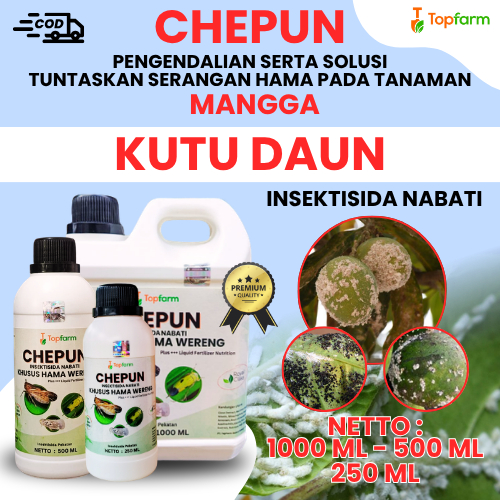 Obat Kutu Daun Mangga / Obat Pengendali Bercak Hitam Daun Pohon Mangga / Pembasmi Kutu Putih / Pesti