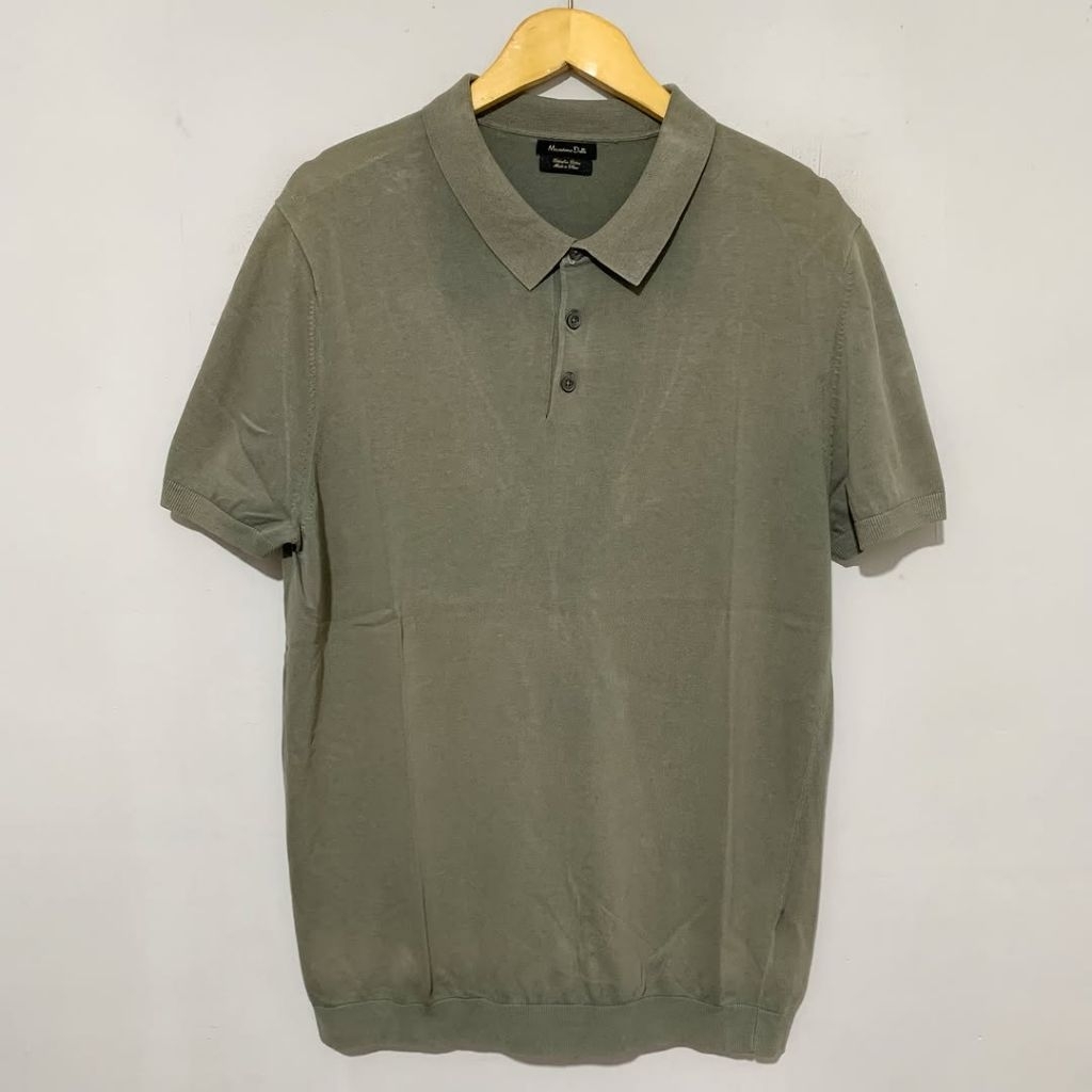 Massimo Dutti Polo Knitt Washed