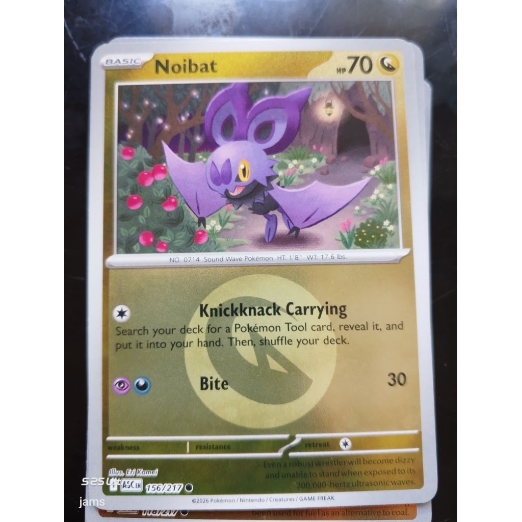 Pokemon Noibat energi holo en