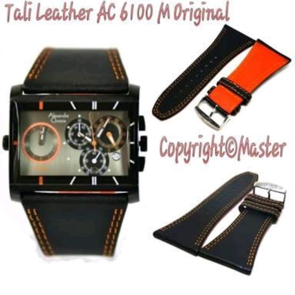 STRAP TALI JAM KULIT JAM ALEXANDRE CHRISTIE AC6100 AC 6100 ORIGINAL uk 40mm
