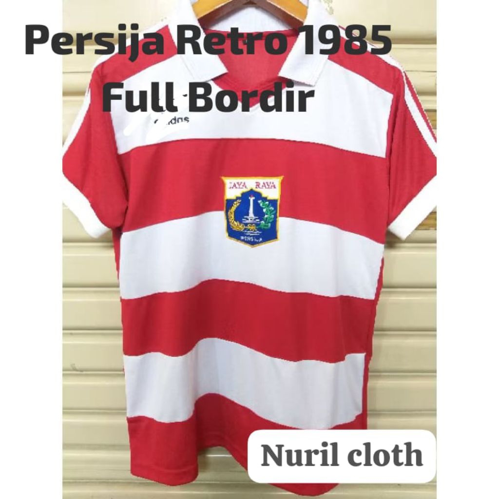 JERSEY PERSIJA RETRO 1985 UNISEX BISA TAMBAH NAMAMU