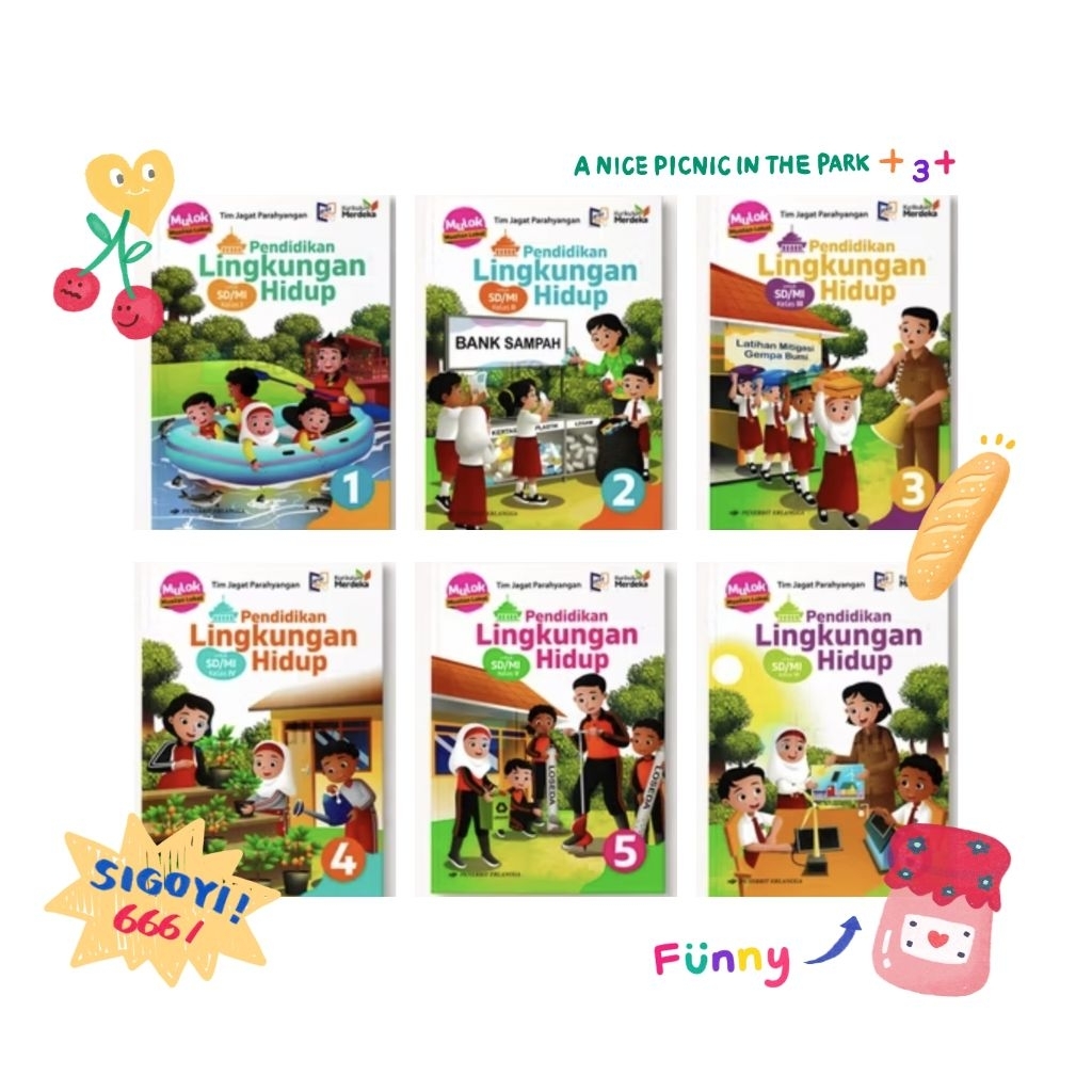 PLH PENDIDIKAN LINGKUNGAN HIDUP SD/MI KELAS 1-6/KM ERLANGGA ORIGINAL